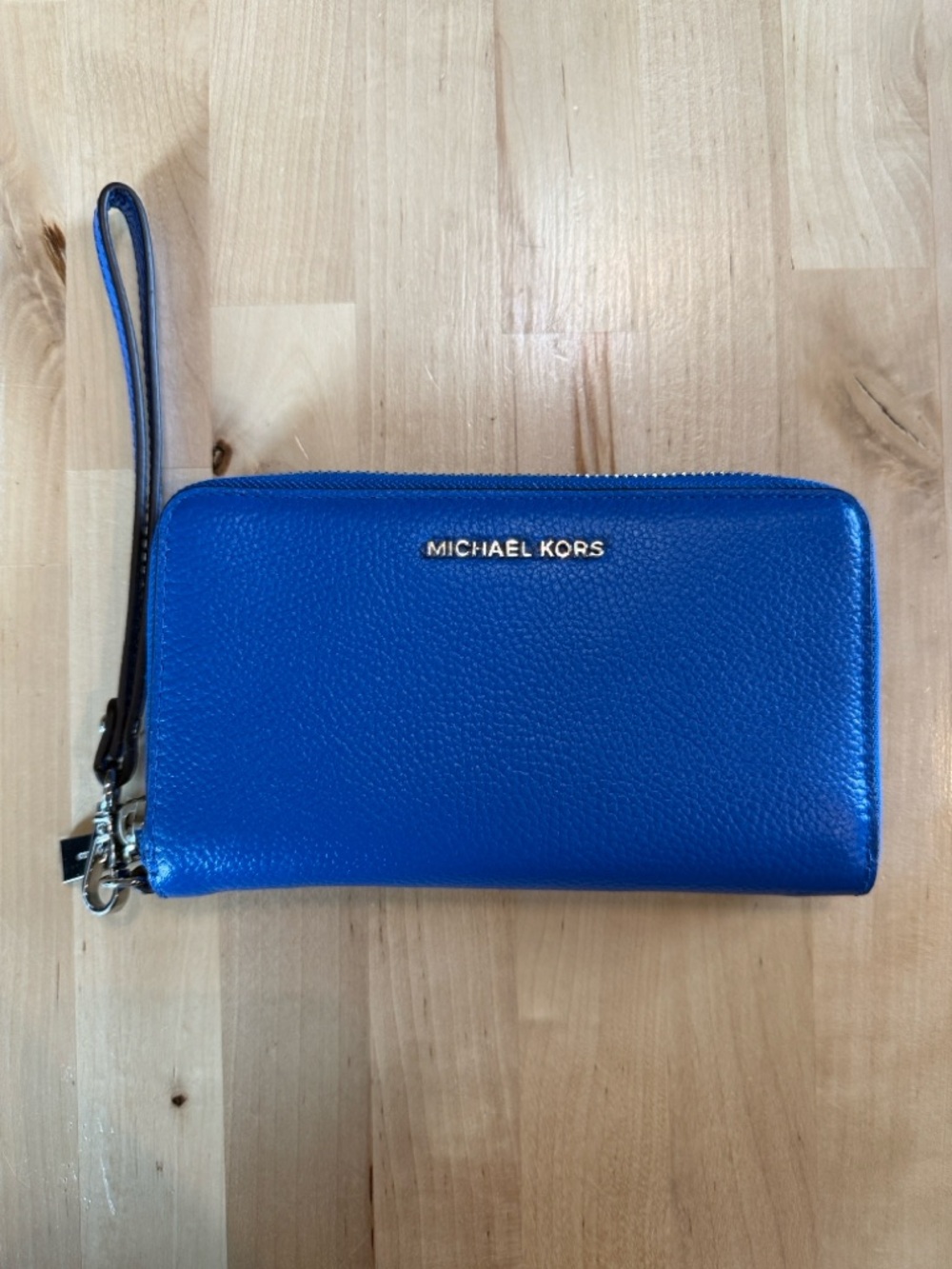 Michael Kors Grecian Blue Wristlet Wallet